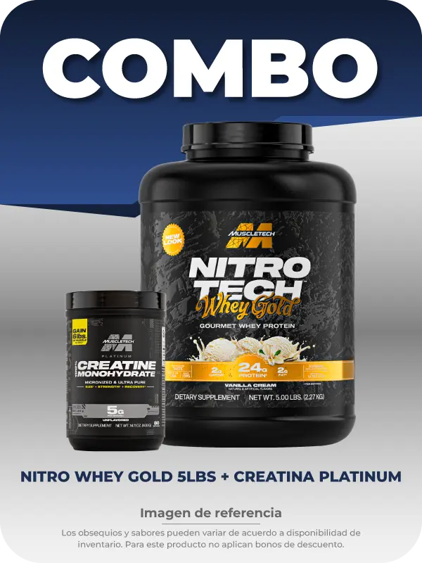 Combo Nitro Tech 5 Lbs + Creatina Platinum